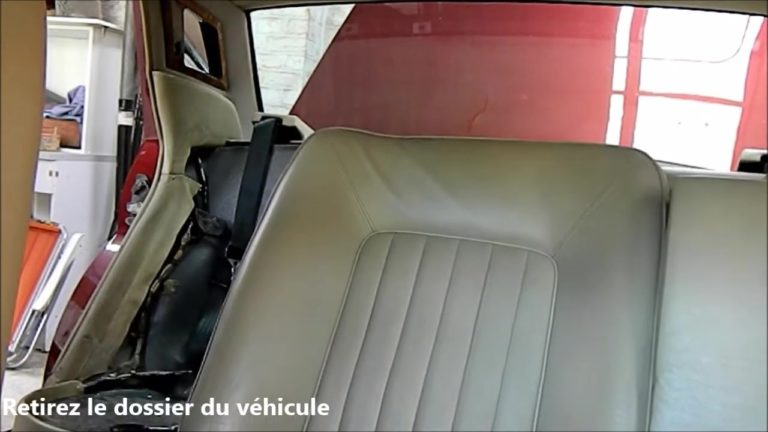 10-13 Pose et dépose dossier et siège arrière