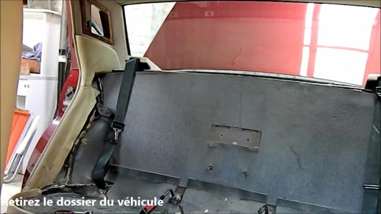 11-13 Pose et dépose dossier et siège arrière