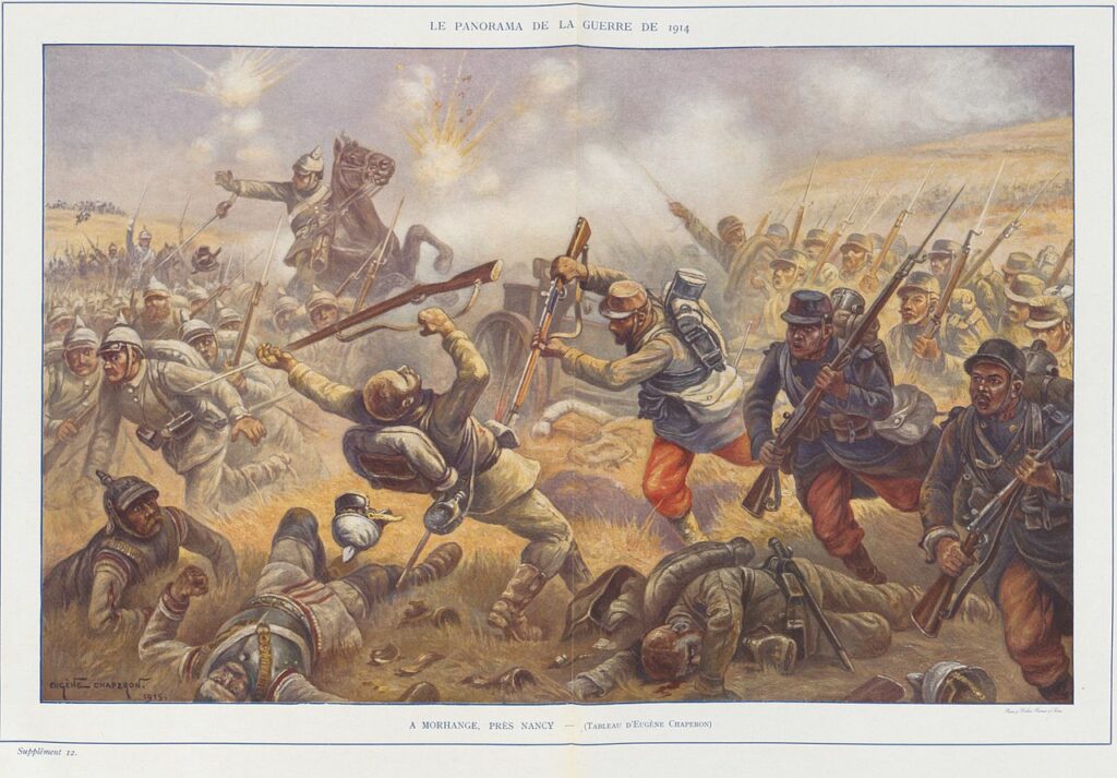1280px-Morhange_Chaperon-1024x713 22 août 1914 : Massacres à Morhange, Charleroi et Rossignol, 35 000 soldats tués en un jour