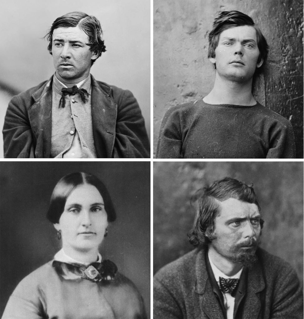 1865-Conspirateurs-contre-Licoln-condamnes-a-mort Guerre de Sécession 1861-1865