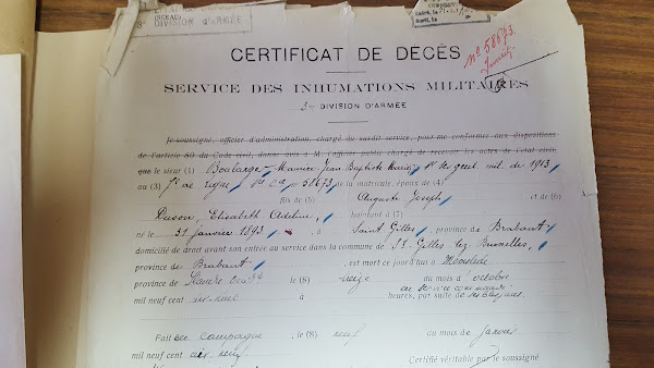 4-25 Après avoir passé toute la guerre dans les tranchées, Maurice Boulanger est tué quelques semaines avant l'armistice