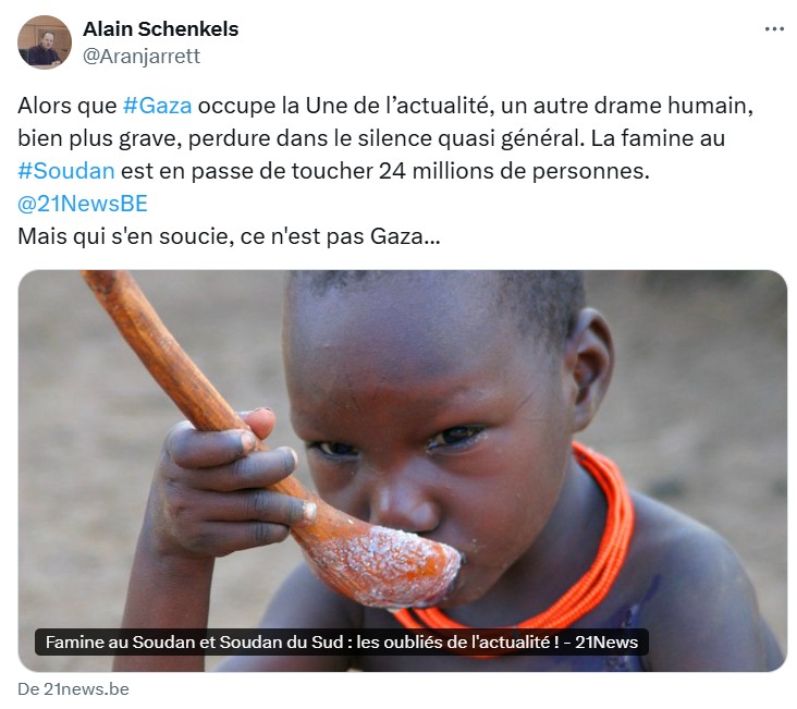 Famine au soudan