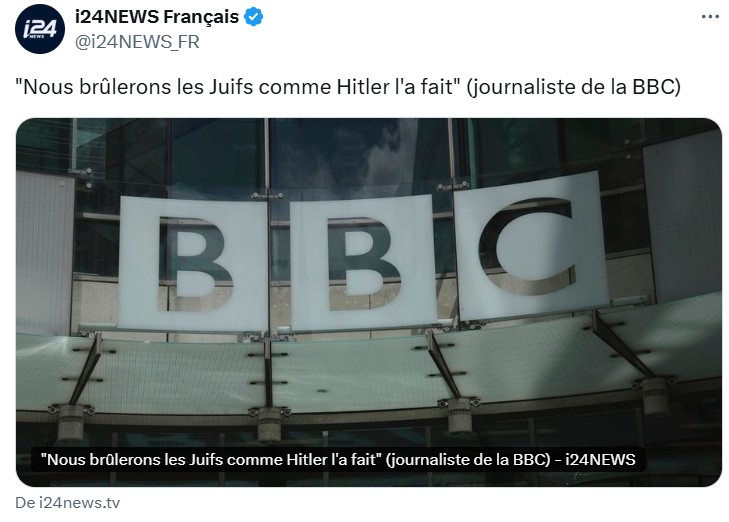Nous brûlerons les juifs comme hitler l'a fait