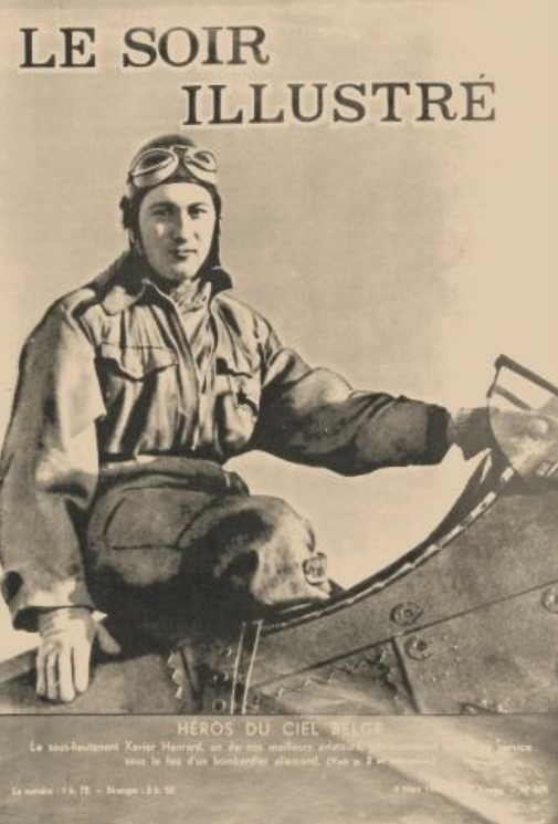 Sous-lieutenant-Aviateur-Xavier-HENRARD-tue-le-2-mars-1940-a-Bastogne-2 Sous-lieutenant Aviateur Xavier HENRARD tué le 2 mars 1940 à Bastogne
