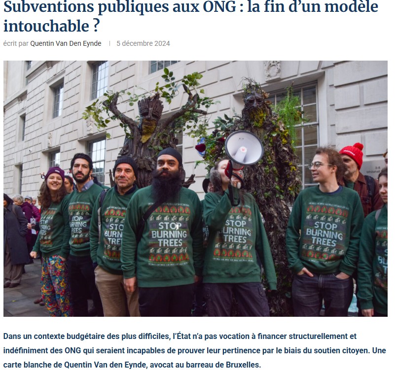 Subventions publiques aux ong la fin d’un modèle intouchable