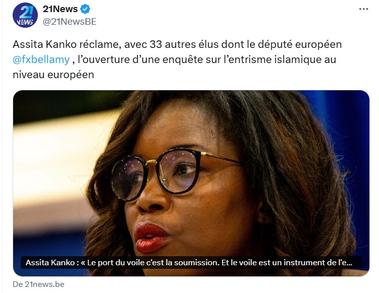 Assita kanko enquete entrisme islamique au niveau européen