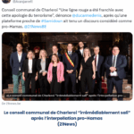 Conseil communal charleroi ligne rouge apologie terroriste ducarme samidoun