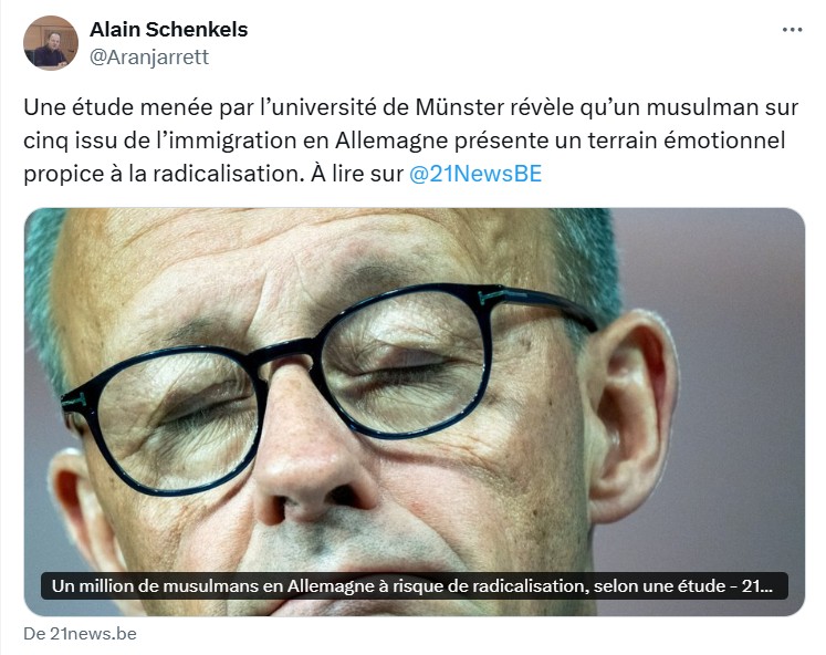 Un million de musulmans en allemagne à risque de radicalisation, selon une étude