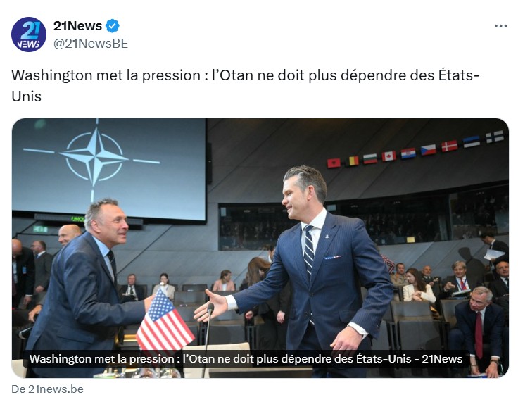 Washington pression otan