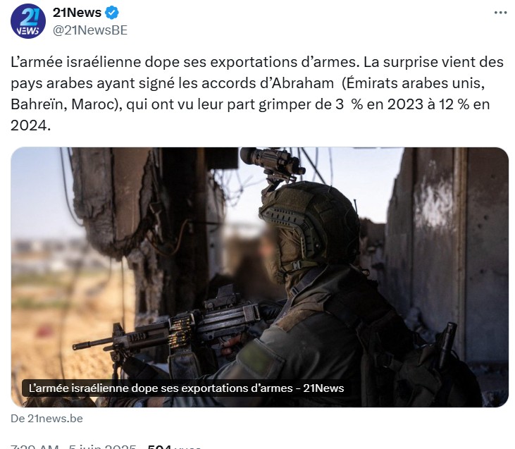 Armée isralelienne dope ses exportaions d'armes