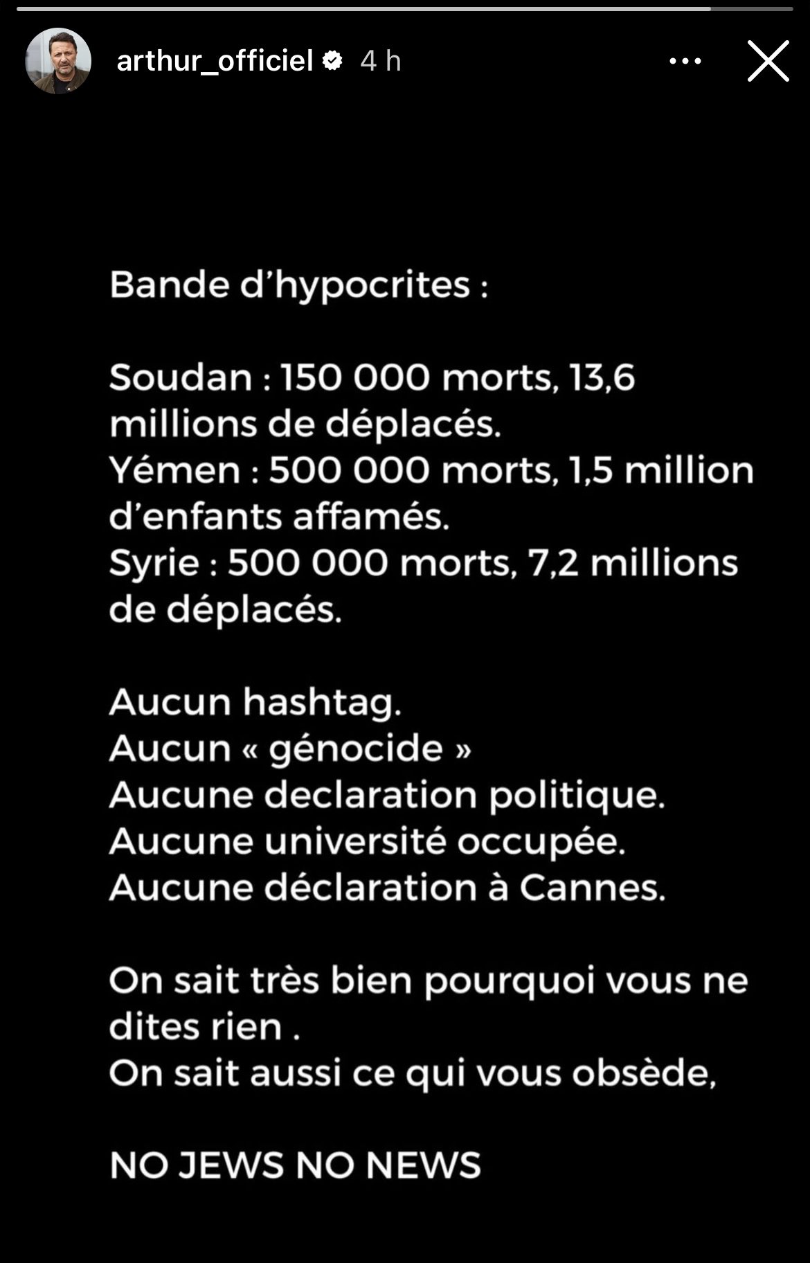 Arthur et l'hypocrisie 