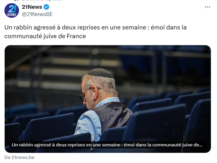 Rabin agressé à deux reprises en france