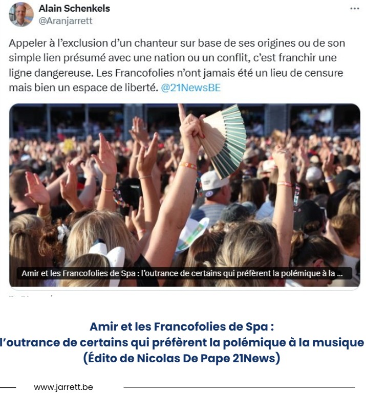 Amir et les francopholies de spa