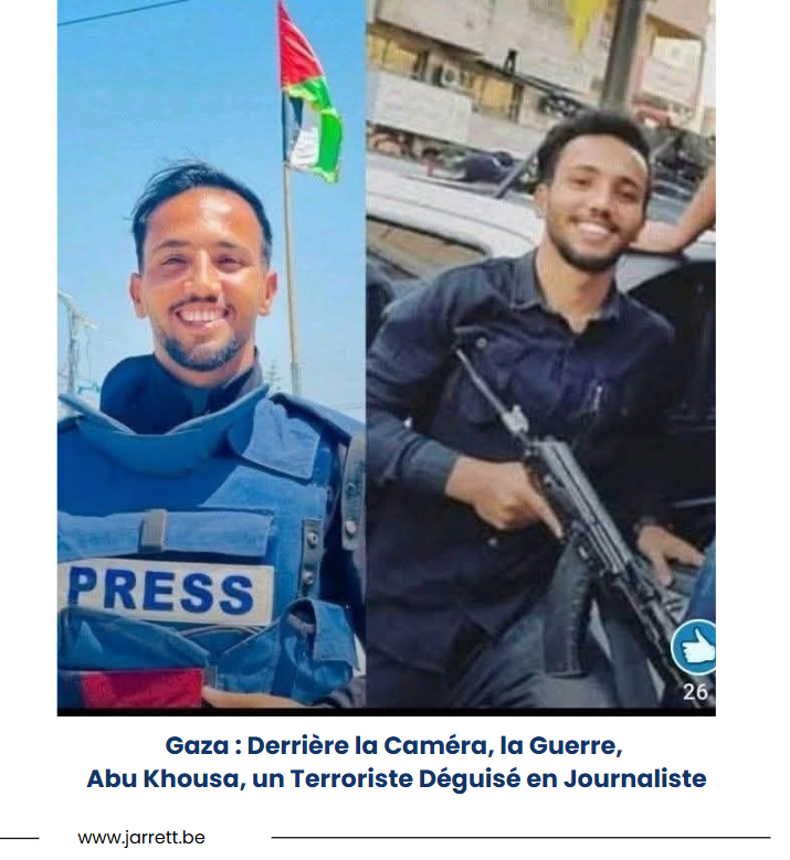 Gaza derrière la caméra la guerre abu khousa terroriste hamas déguisé en journaliste