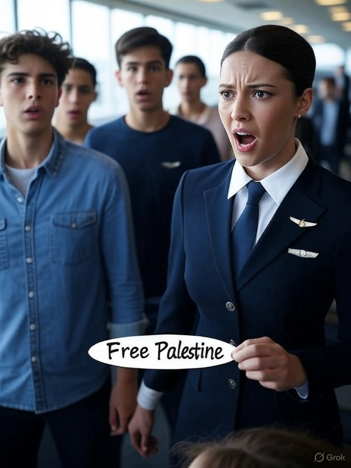Hotesse de l'air free palestine