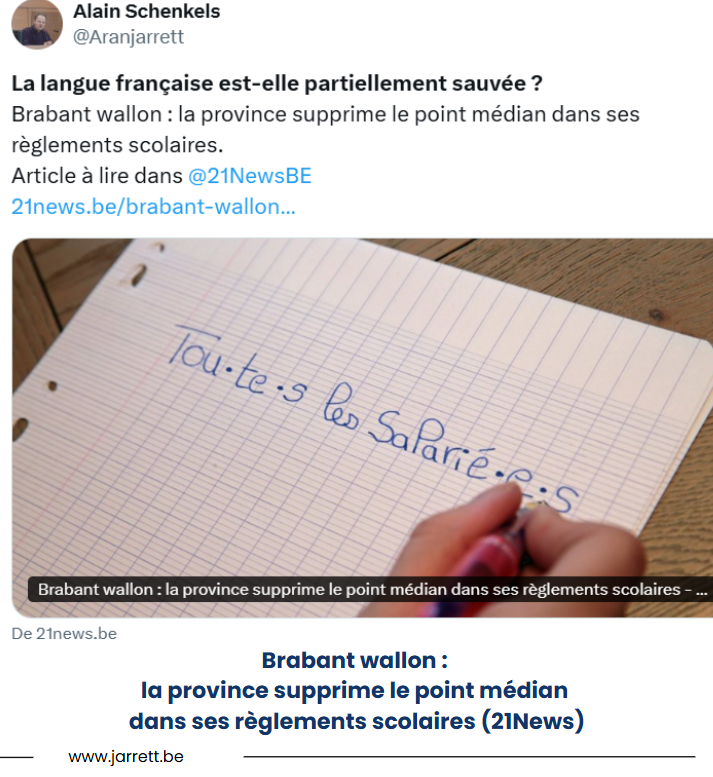 La langue française est elle partiellement sauvee